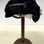 Black Corduroy, Silk & Feather Hat, circa 1937