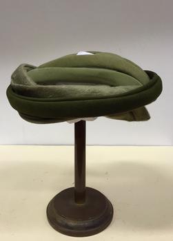 Green & Black Felt Ribbon Hat