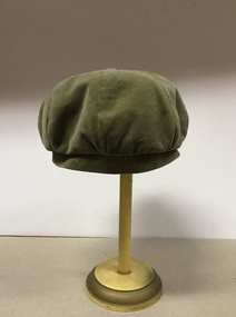 Green Corduroy Beret