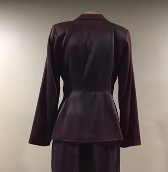 Brown Satin Pants-suit