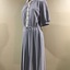 Grey & Cream Crepe Dress / by Nouvelle, 1960s