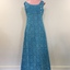 Turquoise Lace Cocktail Dress, 1950s
