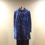 Royal Blue Crushed Velvet Evening Cape