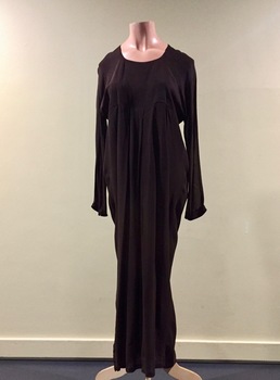 Long Brown Crepe Evening Dress / by Bow+Arrow, 1990s