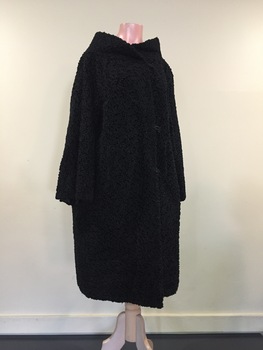 Three Quarter Length Faux Astrakhan Coat