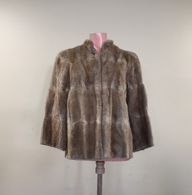 Beige Lapin Fur Coat