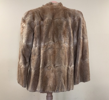 Beige Lapin Fur Coat
