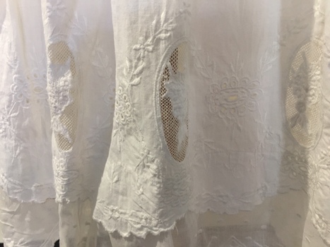 White Cotton Dress, 1920s Style / by Malika, 1980s