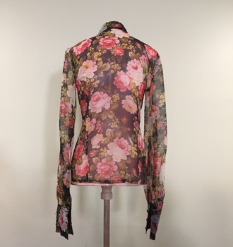 Floral Polyester Blouse