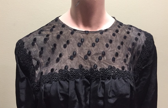 Black Silk & Lace Dress, 1910s