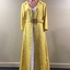 Yellow Silk Evening Coat