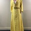 Yellow Silk Evening Coat