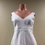 White Embossed Cotton Evening Dress