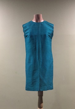 Blue Silk Dress / by Pam Parker, 1960s