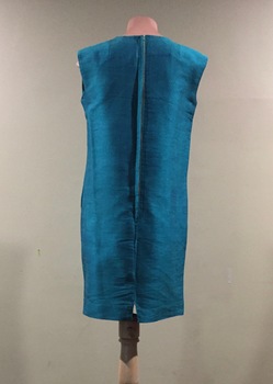 Blue Silk Dress / by Pam Parker, 1960s