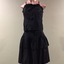 Two-Piece Black Acetate Evening Dress