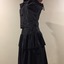 Two-Piece Black Acetate Evening Dress