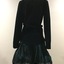 Dark Green Silk Cullottes & Black Velvet Jacket