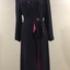 Black Crepe Dress with Pink Inserts, 1930s