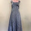 Silver & Pink Satin Cocktail Dress, 1950s