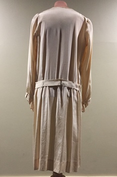 Cream Crepe-de-Chine Dress, 1920s