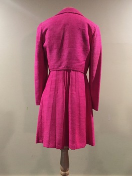 Pink Raw Silk Skirt and Jacket