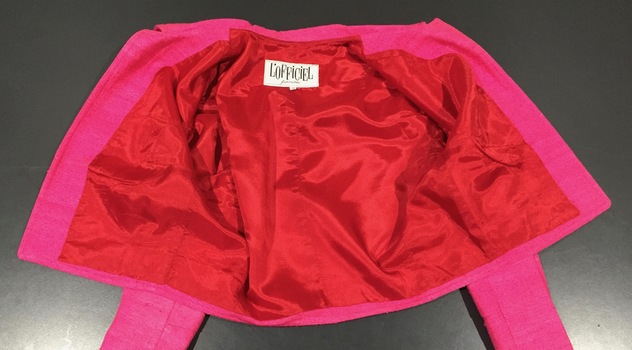 Pink Raw Silk Skirt and Jacket