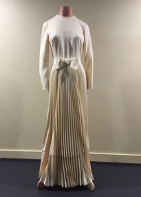 Cream Wool Evening Dress