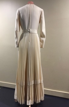Cream Wool Evening Dress
