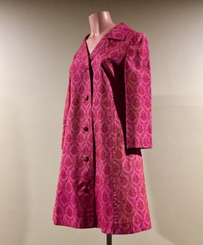 Pink Thai Silk Coat Dress