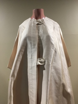 Cream Silk Evening Cape