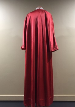 Coral Satin Evening Coat