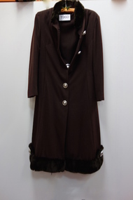 Brown Wool Coat & Dress / by Merco Davron, 1960s