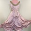 Beaded and Sequinned Pink Satin Cocktail Dress, 1950s