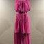Tiered, Pink Chiffon Evening Dress / by Hartnell of Melbourne, 1960s