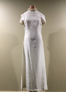Raw Silk Evening Dress