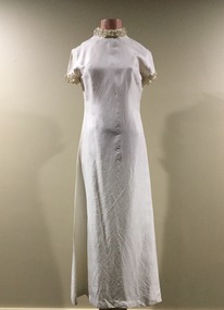 Raw Silk Evening Dress