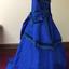 Blue Silk & Velvet Jacket and Skirt, circa 1868-72