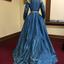 Blue Silk Day Dress, 1860s