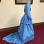 Blue Silk Jacket & Skirt, circa 1868-72