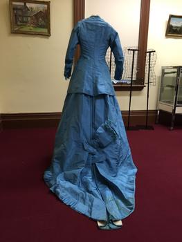 Blue Silk Jacket & Skirt, circa 1868-72