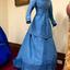 Blue Silk Jacket & Skirt, circa 1868-72