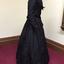 Black Silk Damask Mourning Outfit, circa 1898