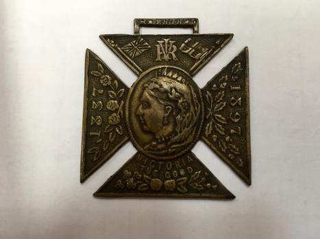 Queen Victoria Diamond Jubilee Bronze Maltese Cross, 1897
