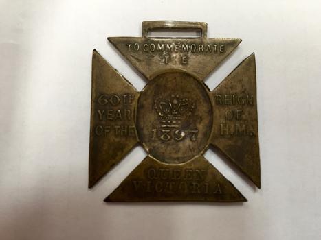 Queen Victoria Diamond Jubilee Bronze Maltese Cross, 1897