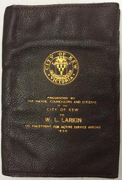 Presentation Wallet - City of Kew, 1939