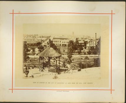View of portion of the City of Sandhurst, as seen from the hill, Camp Reserve / [by] Nicholas Caire, circa 1876