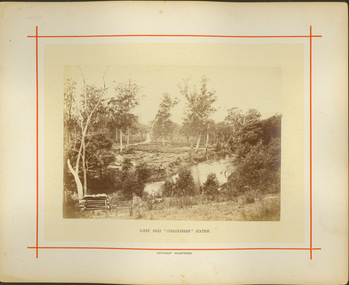 Scene near Corranderrk Station / [by] Nicholas Caire, circa 1876