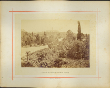 Scene in the Melbourne Botanical Gardens / [by] Nicholas Caire, circa 1876