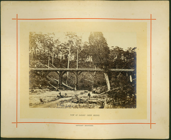 View of Sailor’s Creek Bridge / [by] Nicholas Caire, circa 1876
